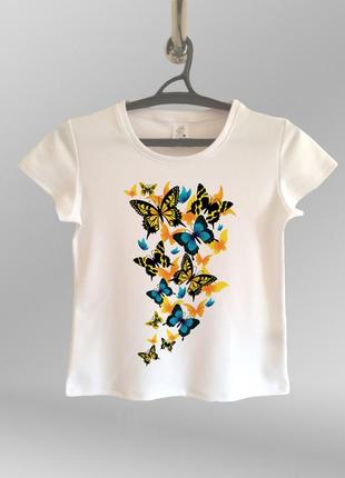 Жіноча футболка з принтом метелики