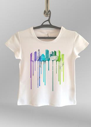 Жіноча футболка з принтом хмарочос