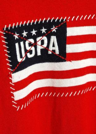 Яскравий джемпер, світер u.s.polo assn , оригінал, котон, кашемір4 фото