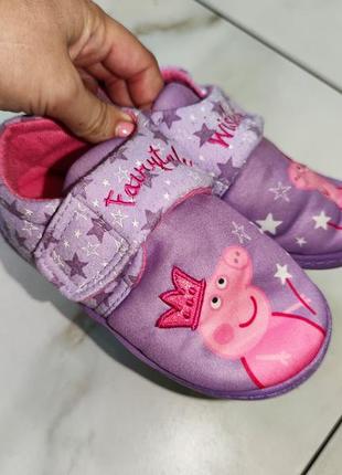 Домашние/комнатные тапочки свинка пеппа/peppa pig 10-11 (30-31) 19 см