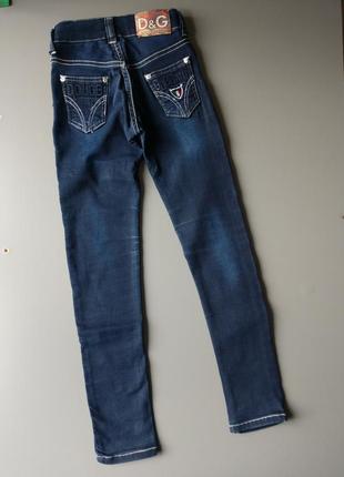 Темно-сині стрейчеві джинси скіні3 фото