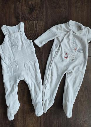 Махровый человечек mothercare 9-12