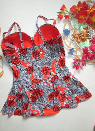 Мега шикарный слитный купальник платье батал в цветочный принт debenhams 🍒🍓🍒3 фото