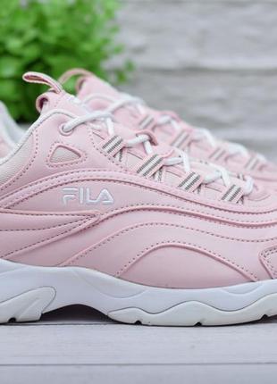 38.5 размер. розовые женские кроссовки fila ray. оригинал