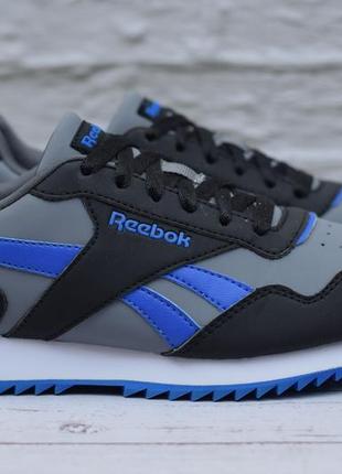 Черно-серые кроссовки reebok royal glide ripple clip, 36 размер. оригинал