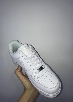 Nike air force 1 white жіночі шкіряні кросівки найк
