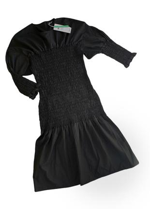 Черное платье миди gina tricot 40, 42, l,  xl