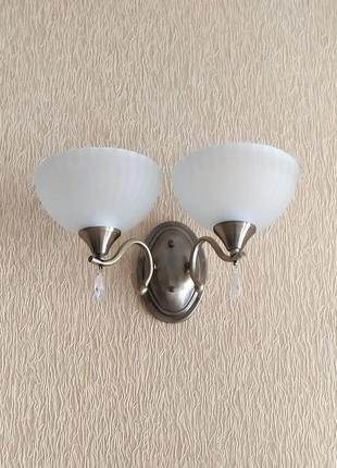 Бра светильник на стену на 2 плафона