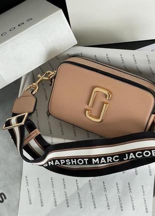 Женская кофейная сумка marc jacobs жіноча бежева сумка marc jacobs