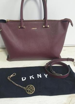 Велика шкіряна сумка dkny