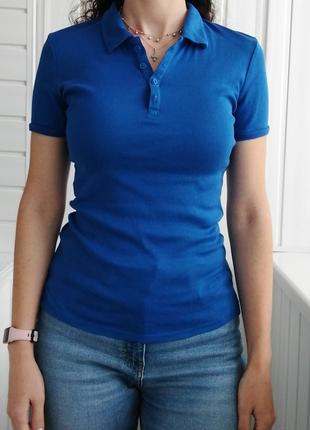 Женская футболка поло c&a basics2 фото