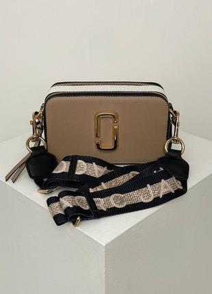 Женская бежево-белая сумка marc jacobs жіноча бежево-біла сумка marc jacobs4 фото