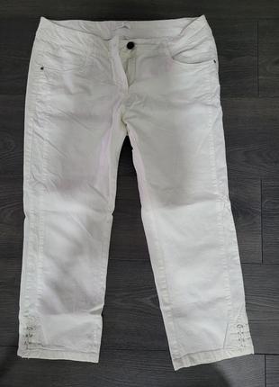 Promod белые брюки,капри,штаны, бриджи.1 фото
