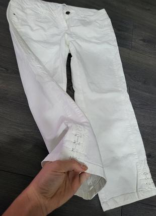 Promod белые брюки,капри,штаны, бриджи.2 фото