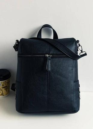 Стильний жіночий рюкзак сумка чорний