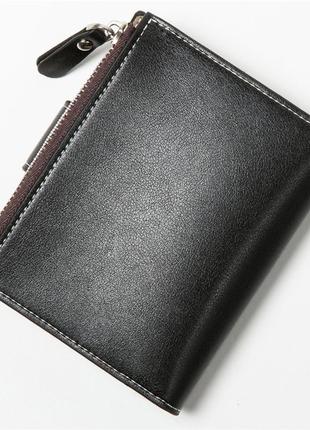 Чоловічий гаманець baellerry carteira mini чорний3 фото