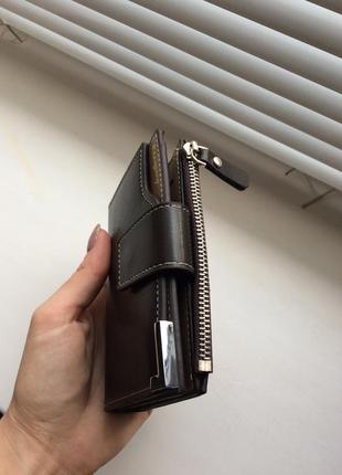 Чоловічий гаманець baellerry carteira mini чорний4 фото