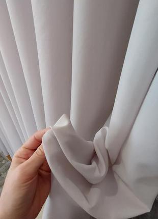 Готовый комплект штор из бархатных штор и крепдышиновой тюли