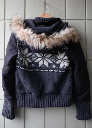 Superdry теплая плотная куртка свитер м