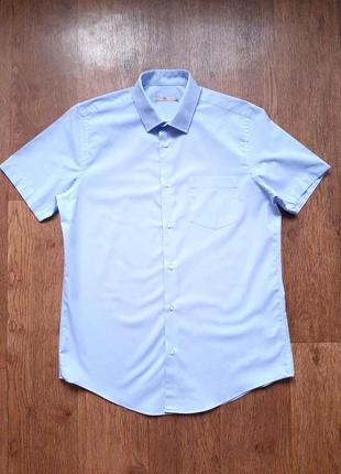 Тенниска голуба блакитна  tu англія, розмір 15,5" , m , l3 фото