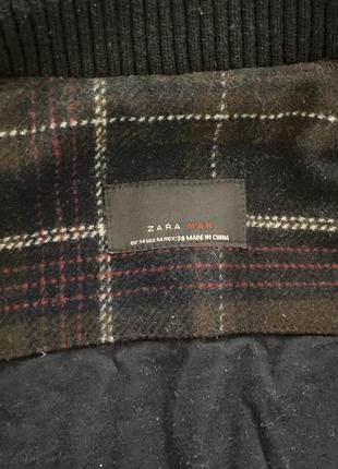 Бомбер шерстяний теплий куртка zara5 фото