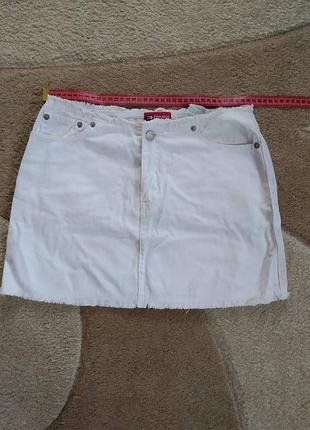 Міні спідниця юбка біла коротка 36