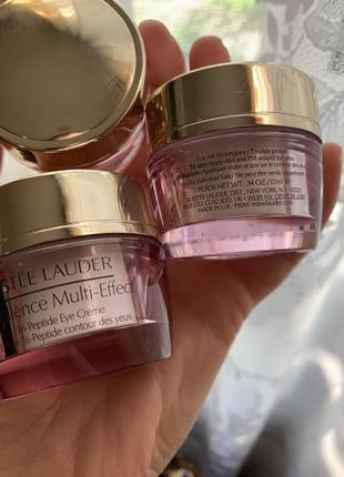 Пептидний крем для шкіри навколо очей : estee lauder resilience multi-effect tri-peptide eye creme 10 мл