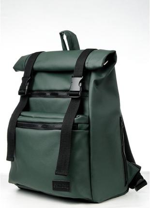 Чоловічий рюкзак рол rolltop zard зелений6 фото