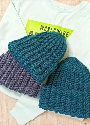 Шапка тепла зимова в'язана