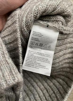 Шикарный тёплый укорочённый свитер h&m шерсть5 фото