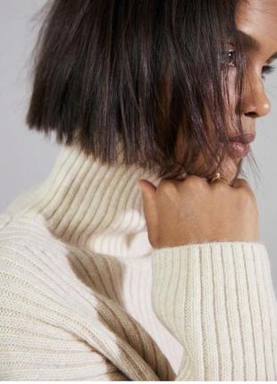 Шикарный тёплый укорочённый свитер h&m шерсть10 фото