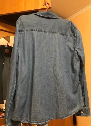 Стильная трендовая джинсовая рубашка6 фото