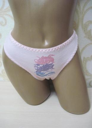Красивые трусики стринги х/б