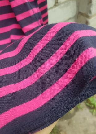 Широкий шарф в смужку трикотажний marine&co3 фото