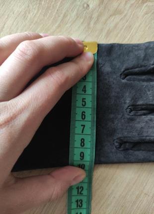 Стильные женские кожаные  замшевые  перчатки  madison , италия.  размер 7.9 фото