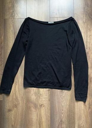 Шерстяний джемпер max mara, брендовий тонкий светр кофта з круглим вирізом, базовый джемпер брендовый4 фото