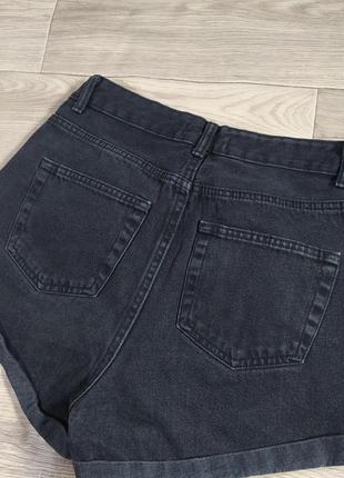 Базовые черные джинсовые шорты4 фото