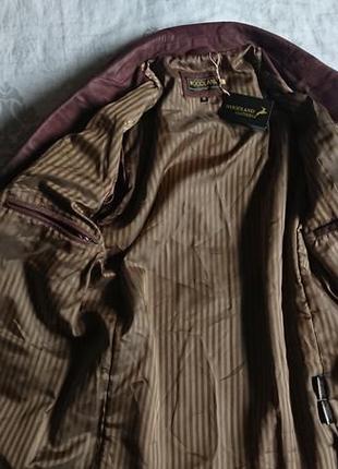 Брендова фірмова англійська шкіряна куртка піджак woodland,оригінал,новий з бірками.7 фото
