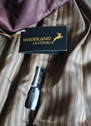 Брендова фірмова англійська шкіряна куртка піджак woodland,оригінал,новий з бірками.8 фото