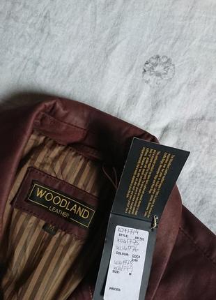 Брендова фірмова англійська шкіряна куртка піджак woodland,оригінал,новий з бірками.5 фото
