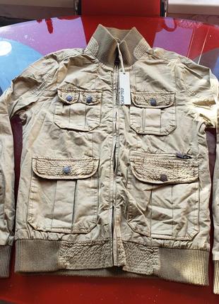 Crafted демисезонная мужская куртка песочная s m 46 48 р новая1 фото
