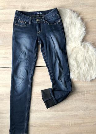 Теплі джинси на флісі зимові штани1 фото