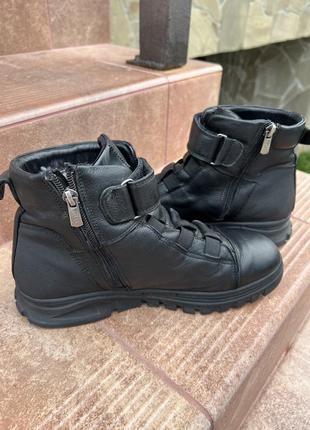Зимние ботинки tiflani  нат кожа турция фабричная 37 размер 27 см6 фото