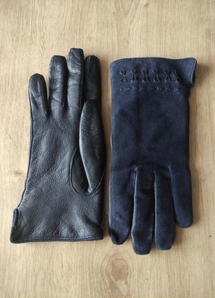 Стильные женские кожаные перчатки, германия.4 фото