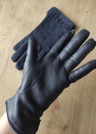 Стильные женские кожаные перчатки, германия.6 фото
