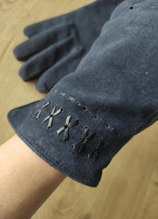 Стильные женские кожаные перчатки, германия.7 фото