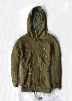 Куртка парка плащ ветровка с капюшоном clockhouse c&a