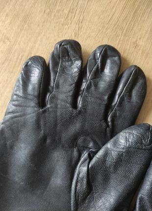 Фирменные мужские кожаные перчатки calvin klein, оригинал, сша. размер l(9)