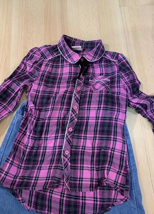 Рубашка і джинси для дівчинки 110 ріст2 фото