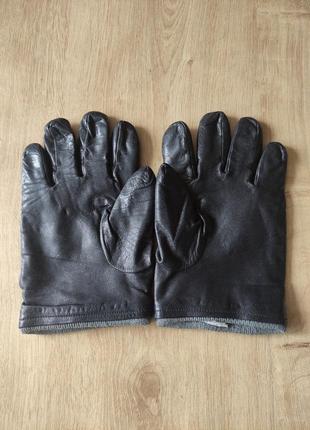 Фирменные мужские кожаные перчатки calvin klein, оригинал, сша. размер l(9)